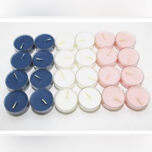 Threshold Tealight Candle Set - Blue, White, and Pink